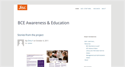 Desktop Screenshot of bceawareness.jiscinvolve.org