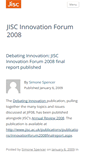 Mobile Screenshot of jif08.jiscinvolve.org