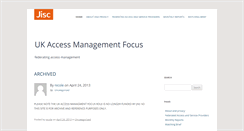 Desktop Screenshot of access.jiscinvolve.org