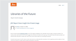 Desktop Screenshot of librariesofthefuture.jiscinvolve.org