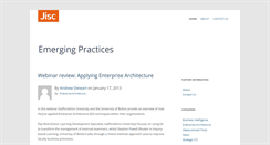 Desktop Screenshot of emergingpractices.jiscinvolve.org
