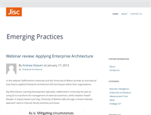Tablet Screenshot of emergingpractices.jiscinvolve.org